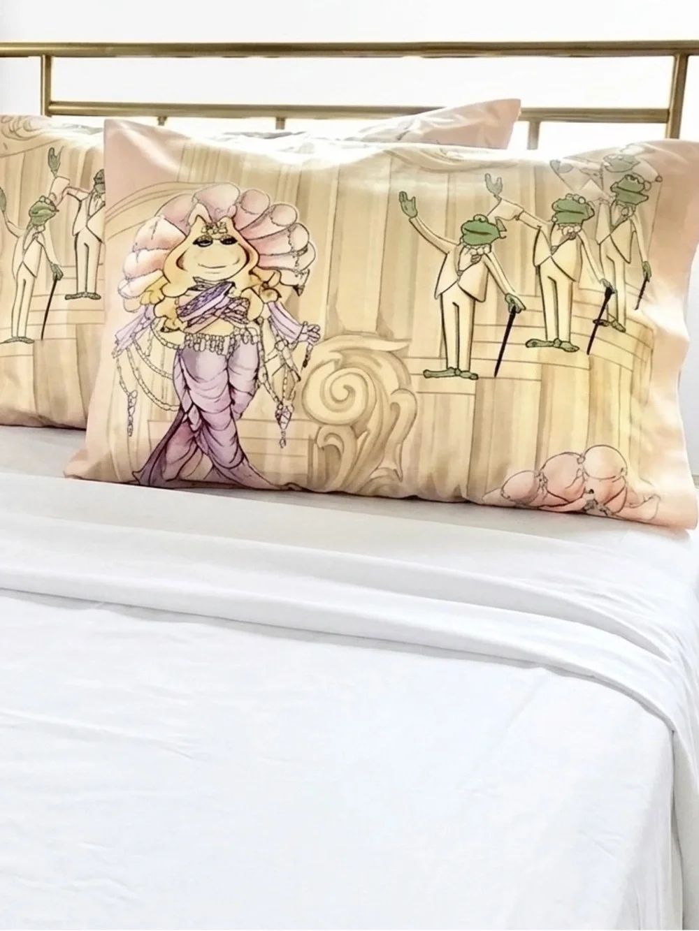 Muppets Miss Piggy and Kermit Pillowcase Set